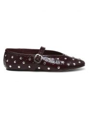 Steve Madden Skórzane baleriny w kolorze czerwonym z paskiem rozmiar: 37. Czerwone balerinki damskie Steve Madden, bez wzorów. Za 249.76 zł.