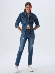 LTB Dżinsy "Freya" - Slim fit - w kolorze granatowym rozmiar: W33. Niebieskie jeansy damskie LTB, z podwyższonym stanem. Za 100.99 zł.