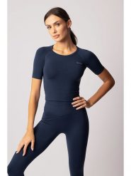 Spaio Koszulka sportowa "Adapt" w kolorze niebieskim rozmiar: XS. Niebieskie koszulki sportowe damskie Spaio, xs, bez wzorów, z materiału, bez ramiączek, outdoorowe. Za 121.80 zł.