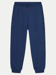 Hugo Spodnie dresowe G00175 D Niebieski Regular Fit. Niebieskie spodnie dresowe chłopięce Hugo, z bawełny. Za 189.99 zł.
