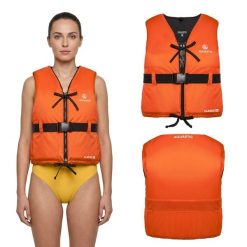 Kamizelka asekuracyjna AQUASTIC Classic 50N. Brązowe kamizelki damskie AQUASTIC, xs, bez wzorów, bez kaptura. Za 129.99 zł.