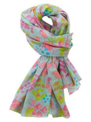 Overbeck and Friends Chusta "Viola" w kolorze turkusowo-jasnoróżowo-zielonym - 180 x 110 cm rozmiar: onesize. Różowe chusty damskie Overbeck and Friends, bez wzorów, z bawełny. Za 87.19 zł.