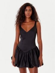 Bardot Sukienka koktajlowa Oria Bubble 60001DB Czarny Regular Fit. Czarne sukienki damskie Bardot, bez wzorów, z syntetyku, wizytowe, bez ramiączek. Za 479.99 zł.