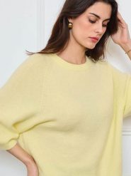 CXL by Christian Lacroix Sweter w kolorze żółtym rozmiar: onesize. Żółte swetry klasyczne damskie CXL by Christian Lacroix, bez kołnierzyka. Za 173.99 zł.