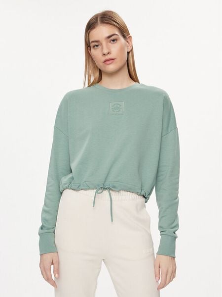 Converse Bluza Chuck Taylor 10027021-A01 Zielony Regular Fit. Zielone bluzy damskie Converse, m, bez wzorów, z bawełny, bez kaptura. Za 179.99 zł.