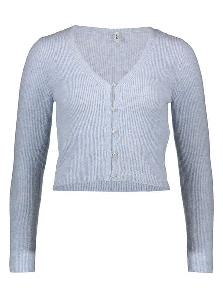ONLY Kardigan w kolorze niebieskoszarym rozmiar: S. Niebieskie kardigany damskie Only, s, bez wzorów, prążkowane. Za 104.95 zł.
