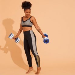 Dół stroju legginsy do gimnastyki w wodzie/aquabike damskie Nabaiji Monica Lia. Czarne legginsy damskie NABAIJI, l, bez wzorów. W wyprzedaży za 69.99 zł.