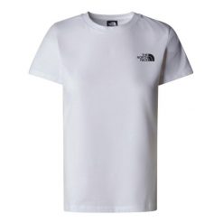 Koszulka The North Face S/S Redbox Slim. Białe koszulki damskie The North Face, s, bez wzorów, bez kołnierzyka, bez ramiączek. Za 104.99 zł.