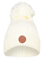 Geographical Norway Czapka w kolorze kremowym rozmiar: onesize. Brązowe czapki damskie Geographical Norway, z aplikacjami, ze skóry. Za 88.64 zł.