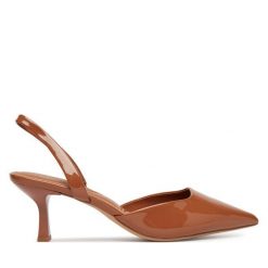 Szpilki Aldo. Brązowe szpilki damskie ALDO, bez wzorów, bez obcasa, na szpilce, bez zapięcia. Za 359.99 zł.