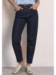 Street One Dżinsy - Barrel fit - w kolorze granatowym rozmiar: W27/L28. Niebieskie jeansy damskie Street One, z podwyższonym stanem. Za 189.95 zł.