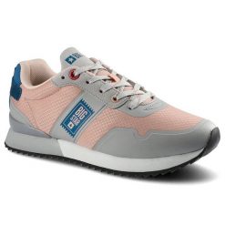 Pomarańczowe Sneakersy Big Star Damskie Półbuty. Brązowe obuwie sportowe damskie Big Star, na wiosnę, ze skóry ekologicznej, bez zapięcia. Za 159.00 zł.