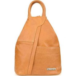Plecak damski camelowy Beltimore Q60. Brązowe plecaki bez wzorów. Za 208.99 zł.