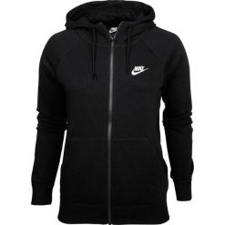 Bluza sportowa damska Nike Essentials Hoodie FZ FLC. Czarne bluzy damskie Nike, bez wzorów, bez kaptura. Za 261.00 zł.