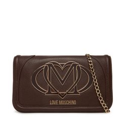 Torebka LOVE MOSCHINO. Brązowe torebki wieczorowe damskie Love Moschino, bez wzorów, bez dodatków. Za 659.99 zł.