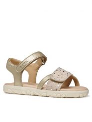 Geox Sandały J Sandal Haiti Girl J658ZC 0NF07 C2012 D Złoty. Żółte sandały dziewczęce Geox, ze skóry, bez obcasa, bez zapięcia. Za 279.99 zł.