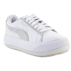 Trampki Damskie Zamsz Mayu Mix. Białe trampki damskie Puma, bez wzorów, z gumy, bez zapięcia. Za 484.65 zł.