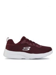 Skechers Sneakersy Eye To Eye 12964/BURG Bordowy. Czerwone obuwie sportowe damskie Skechers, z materiału, bez zapięcia. Za 169.99 zł.