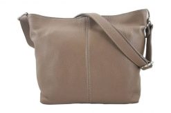 Listonoszka skórzana BARBERINI'S c. beżowa 12-9. Brązowe shopper bag Barberinis, bez wzorów, ze skóry, duże, bez dodatków. Za 199.99 zł.
