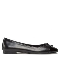 Baleriny Tory Burch. Czarne balerinki damskie Tory Burch, bez wzorów. Za 949.99 zł.