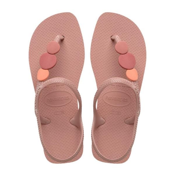 Klapki Havaianas Model Flash Urban Plus Kolor Rose. Czerwone klapki damskie Havaianas, bez wzorów, z gumy, bez obcasa, bez zapięcia. Za 109.99 zł.