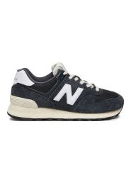 New Balance Skórzane sneakersy "574" w kolorze czarnym rozmiar: 43. Czarne obuwie sportowe damskie New Balance, z materiału, bez zapięcia. Za 424.95 zł.