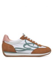 Guess Sneakersy FLPSKR SUE12 Różowy. Czerwone obuwie sportowe damskie Guess, ze skóry, bez zapięcia. Za 239.99 zł.