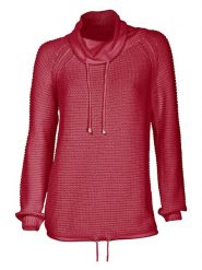 Heine Sweter w kolorze czerwonym rozmiar: 34. Czerwone swetry klasyczne damskie Heine, z bawełny, bez kołnierzyka. Za 41.69 zł.