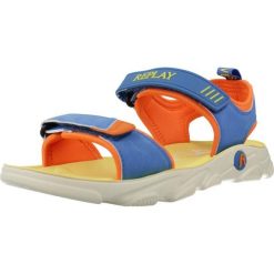 Sandały REPLAY JARRETH 2 Niebieski. Niebieskie sandały damskie Replay, bez wzorów, z syntetyku, bez obcasa, bez zapięcia. Za 168.99 zł.