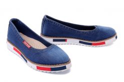 ARTIKER RELAKS 40C0208 jeans, czółenka damskie. Niebieskie balerinki damskie Artiker Relaks, bez wzorów, z jeansu. Za 224.90 zł.
