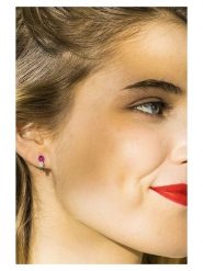 CARATELLI Złote kolczyki "Lisemore" z diamentami i rubinami rozmiar: onesize. Czerwone kolczyki damskie CARATELLI, z diamentem, złote. Za 1,267.89 zł.