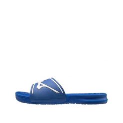 Klapki Mizuno Relax Slide 2 Niebieskie. Białe klapki damskie Mizuno, bez wzorów, z materiału, bez obcasa, bez zapięcia. Za 162.00 zł.