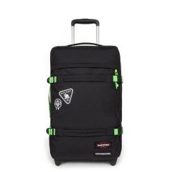 Torba na kółkach Eastpak Transit'R S. Czarne torby podróżne Eastpak, bez wzorów, z materiału. Za 774.50 zł.