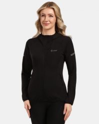 Damska bluza funkcyjna Kilpi MEMPHIS-W. Czarne bluzy damskie Kilpi, bez wzorów, z materiału, bez kaptura. Za 473.69 zł.
