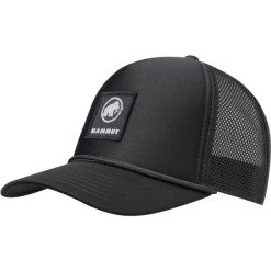 Czapka z daszkiem Mammut Crag Cap Logo - black S/M. Czarne czapki z daszkiem damskie Mammut, na wiosnę, z aplikacjami, z bawełny. Za 216.99 zł.