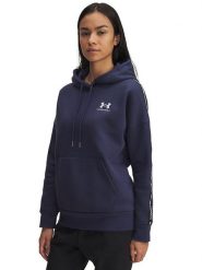 Under Armour Bluza "Icon" w kolorze granatowym rozmiar: S. Niebieskie bluzy damskie Under Armour, s, bez wzorów, z kapturem. Za 143.56 zł.