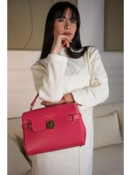 Christian Laurier Skórzana torebka "Swang" w kolorze różowym - 28 x 20 x 11 cm rozmiar: onesize. Różowe torebki klasyczne damskie Christian Laurier, z materiału, przez ramię, bez dodatków. Za 304.99 zł.