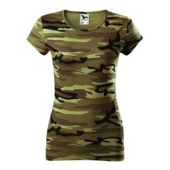 Damska Koszulka Pure Camo. Zielone bluzki damskie ALDER, bez wzorów, sportowe, bez kołnierzyka, bez ramiączek. Za 51.99 zł.