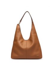 Calvin Klein Torebka Slouchy Leather Md Shoulder Bag LV04F3543G Zielony. Zielone torebki klasyczne damskie Calvin Klein, ze skóry, bez dodatków. Za 1,099.00 zł.
