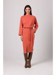 Be Wear Sukienka w kolorze pomarańczowym rozmiar: S. Pomarańczowe sukienki damskie Be Wear, bez wzorów, z tkaniny, bez ramiączek. Za 188.85 zł.