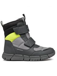 Geox Śniegowce J Flexyper Boy B Abx J169XC 0FU50 C9191 M Szary. Szare buty zimowe chłopięce Geox, ze skóry, bez zapięcia. Za 429.99 zł.