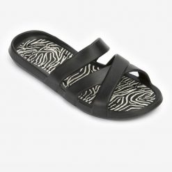 Klapki basenowe damskie Nabaiji 500 Zeb. Klapki damskie NABAIJI, bez wzorów, bez obcasa, bez zapięcia. Za 64.99 zł.