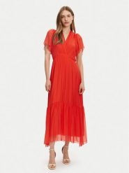 Haveone Sukienka letnia AFF-N006 Pomarańczowy Loose Fit. Brązowe sukienki damskie Haveone, bez wzorów, z wiskozy, bez ramiączek. Za 459.99 zł.