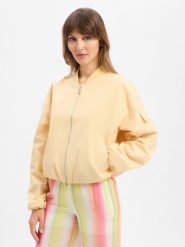 JJXX Bluza - JXLeila Kobiety Sztuczne włókno żółty, XL. Żółte bluzy damskie JJXX, xl, bez wzorów, z włókna, bez kaptura. Za 169.95 zł.