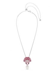 Swarovski Naszyjnik z zawieszką - dł. 42 cm rozmiar: onesize. Różowe naszyjniki damskie Swarovski, z cyrkonią, metalowe. Za 543.99 zł.