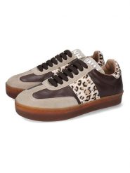 MELVIN & HAMILTON Skórzane sneakersy "Amira 1" w kolorze brązowo-beżowym rozmiar: 38. Brązowe obuwie sportowe damskie Melvin & Hamilton, ze skóry, bez zapięcia. Za 439.24 zł.