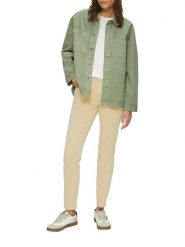 S.Oliver Spodnie - Skinny fit - w kolorze beżowym rozmiar: 40. Brązowe rurki damskie S.Oliver, bez wzorów, z materiału. Za 130.99 zł.