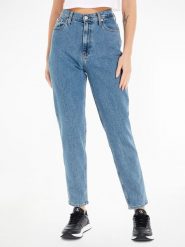 CALVIN KLEIN JEANS Dżinsy - Mom fit - w kolorze niebieskim rozmiar: W33. Niebieskie jeansy damskie Calvin Klein Jeans, z podwyższonym stanem. Za 279.78 zł.