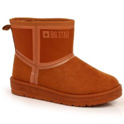 Śniegowce na platformie Big Star W INT1751A camel brązowe. Brązowe śniegowce damskie z materiału. Za 217.00 zł.