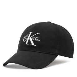 Czapka z daszkiem Calvin Klein. Czarne czapki z daszkiem damskie Calvin Klein, bez wzorów. Za 189.99 zł.